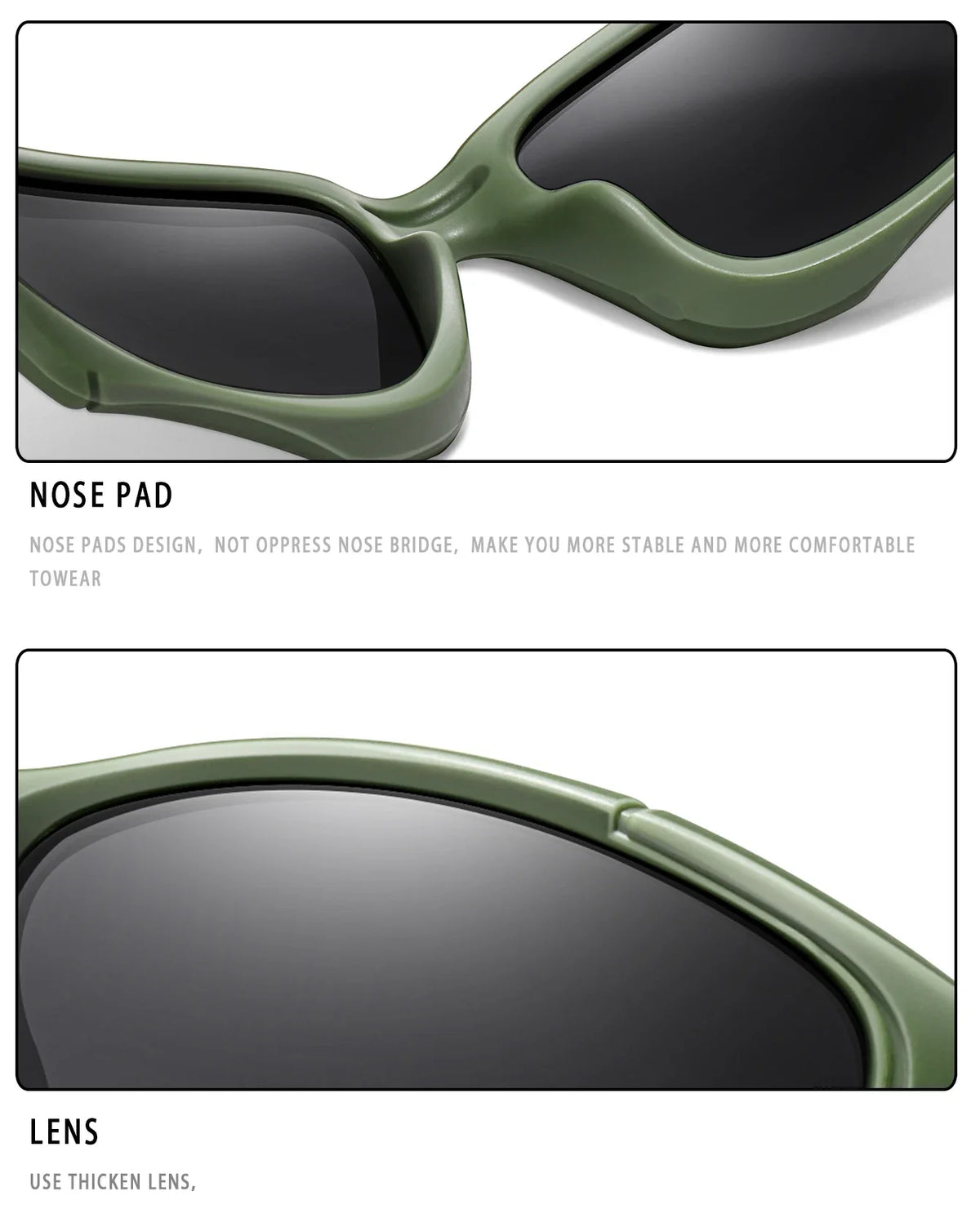 Polarized Fishing Sunglasses for Men Women Classic Camouflage Shades with UV Protection for Outdoor Driving Cycling Hiking