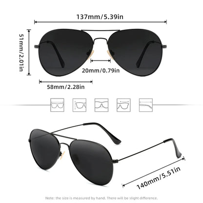 RareBray Pilot Polarized Sunglasses For Men Women Summer Driving Alloy Frame Sun Glasses Anti-reflection UV400 Oculos de sol