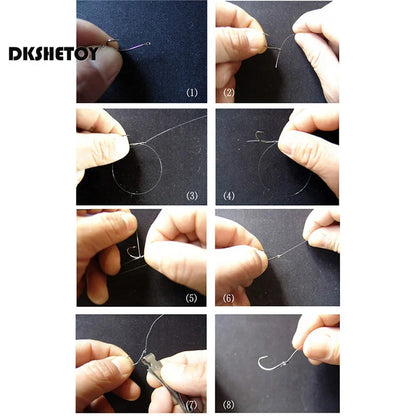 100-1000pcs Fish Hooks with barbed fishhook For Bait With Plastic Box Kit For Saltwater Freshwater fishing tools