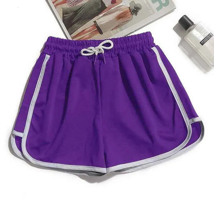 1pcs Summer Women Casual Solid Shorts Girl Gym Workout Shorts Pants Ladies Mid Waisted Yoga Short Student  Loose Shorts S-3XL
