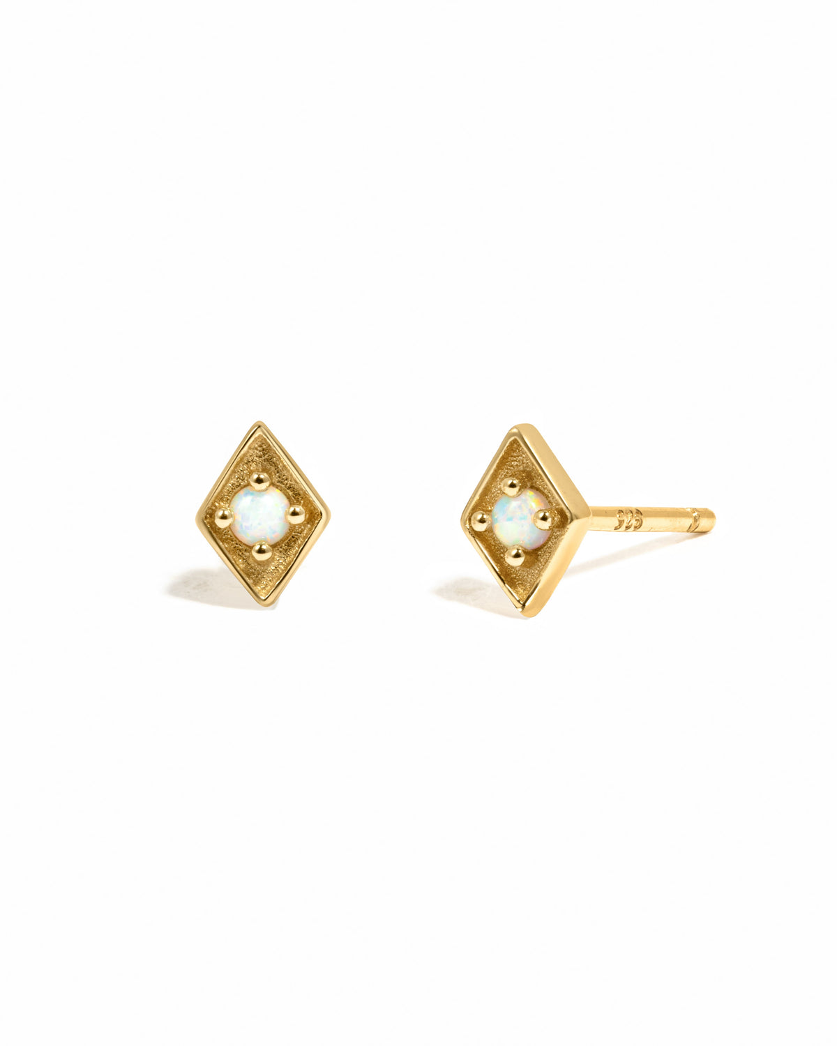Kite Shaped Opal Studs