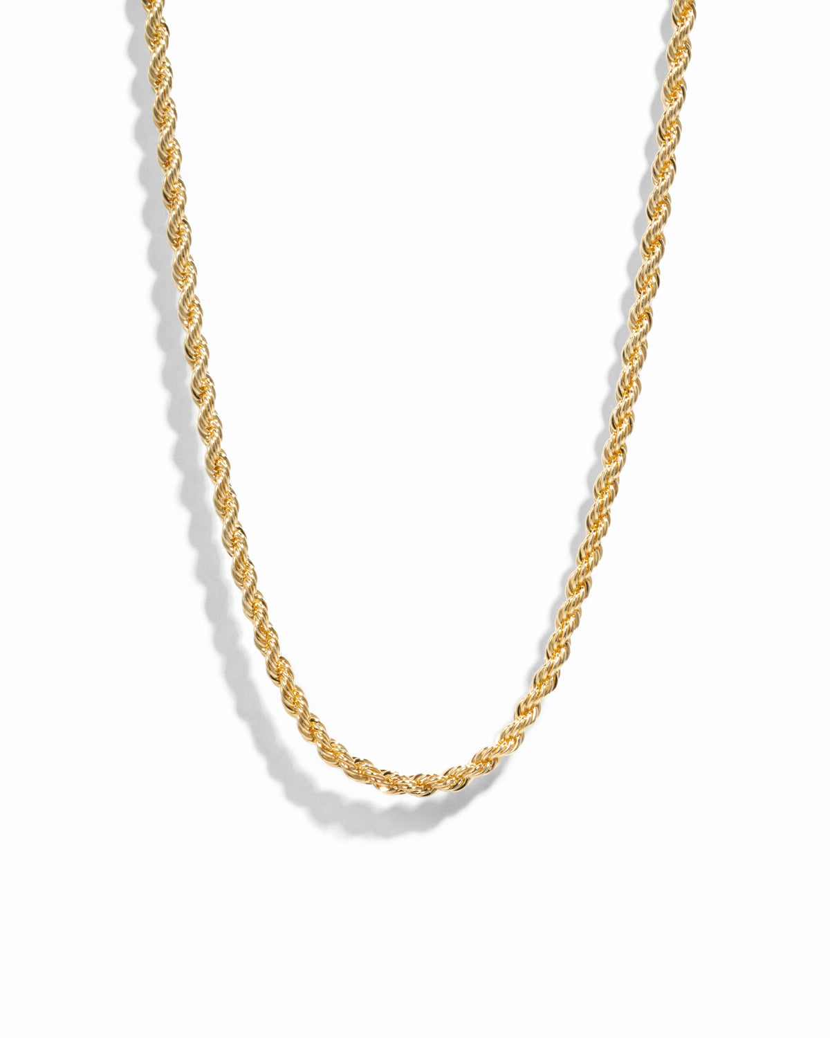 Gold Rope Chain Necklace