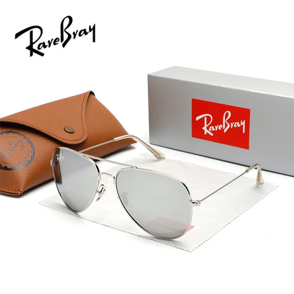 RareBray Pilot Polarized Sunglasses For Men Women Summer Driving Alloy Frame Sun Glasses Anti-reflection UV400 Oculos de sol