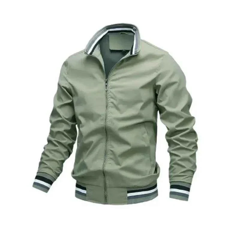 Men Windbreaker Jacket White Casual Jacket Fashion Men Outdoor Waterproof Sports Coat Spring Summer Bomber jacket Men Clothing