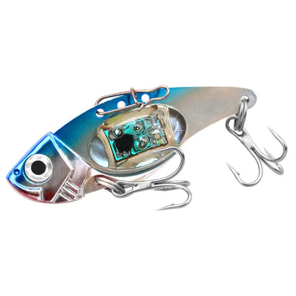 Underwater LED LIGHED VIBRATION SINKING LURE-SALTWATER JIGGING LED Flashing Light Squid Bait Lure fishfinder