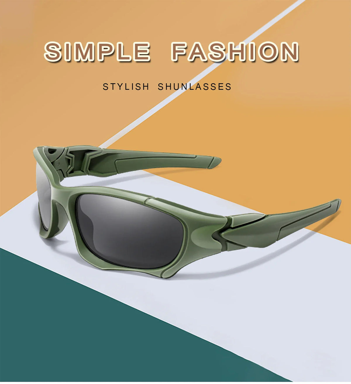 Polarized Fishing Sunglasses for Men Women Classic Camouflage Shades with UV Protection for Outdoor Driving Cycling Hiking