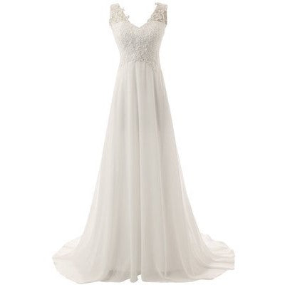 Elegant SD-HK affordable simple wedding dress for bride with lace detailing and flowing skirt