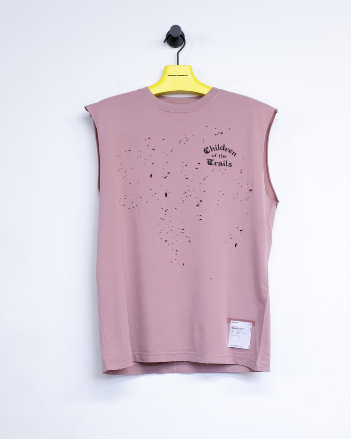 Aged Ash Rose MothTech Muscle Tee | Satisfy Running | DEPARTAMENTO