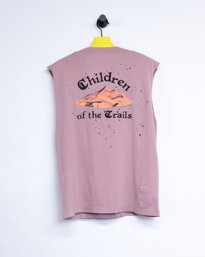 Aged Ash Rose MothTech Muscle Tee | Satisfy Running | DEPARTAMENTO