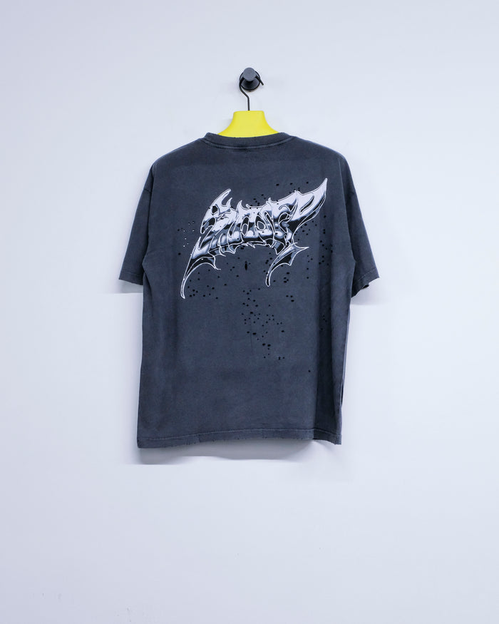 Aged Black Cotton MothTech T-Shirt | Satisfy | DEPARTAMENTO