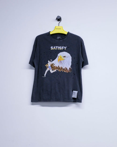 Aged Black Eagle MothTech T-Shirt | Satisfy | DEPARTAMENTO