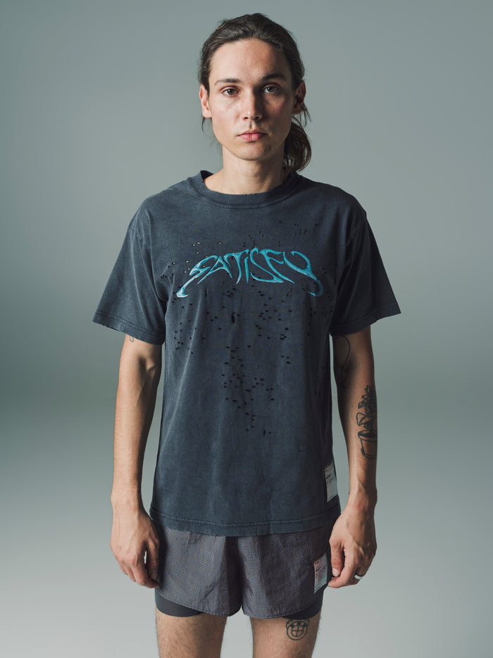 Aged Black MothTech Muscle T-Shirt