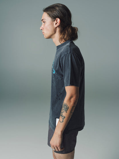 Aged Black MothTech Muscle T-Shirt