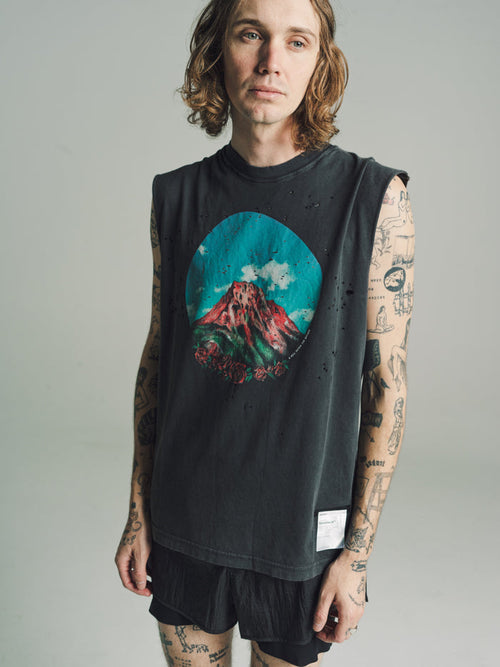 Aged Black MothTech™ Muscle Tee