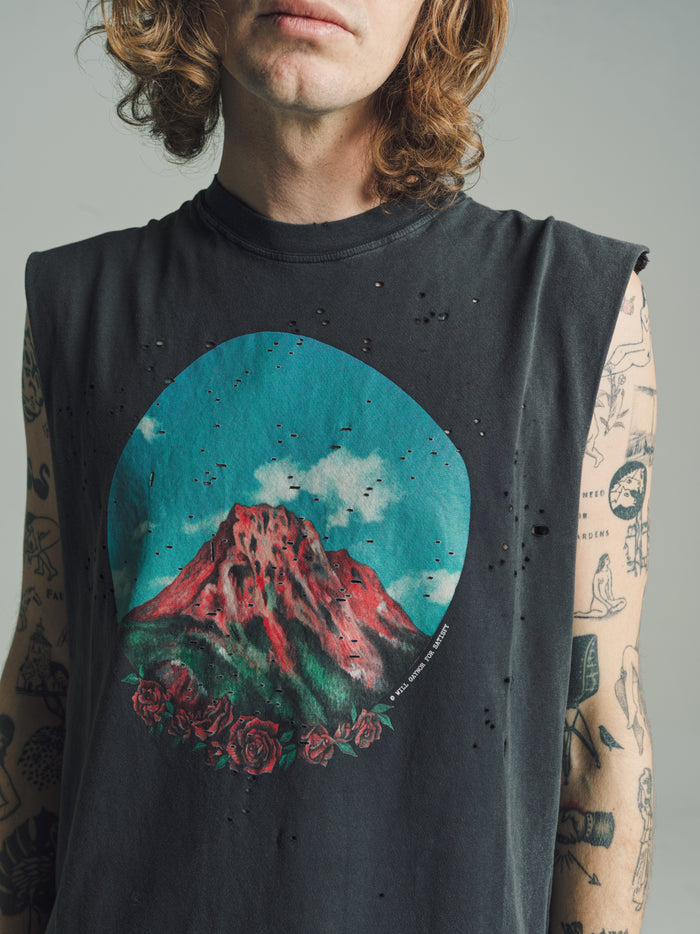 Aged Black MothTech™ Muscle Tee