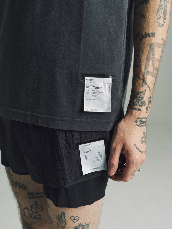 Aged Black MothTech™ Muscle Tee