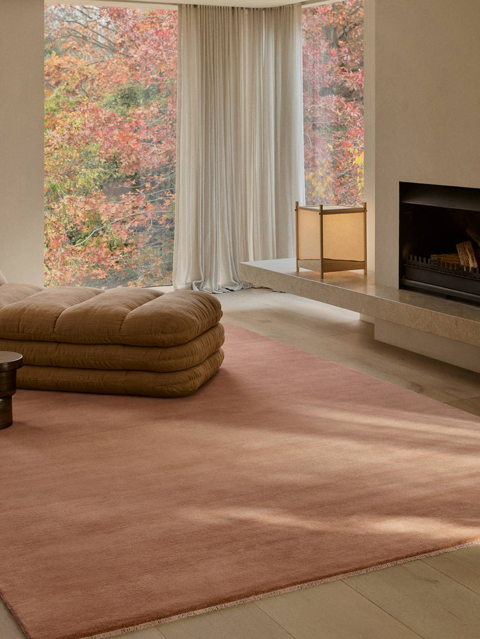 Agra rug in Salmon