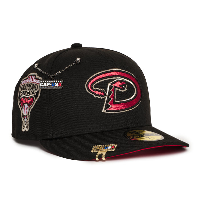 Arizona Diamond Backs Black w/ Red Metallic Logo 1998 Inaugural