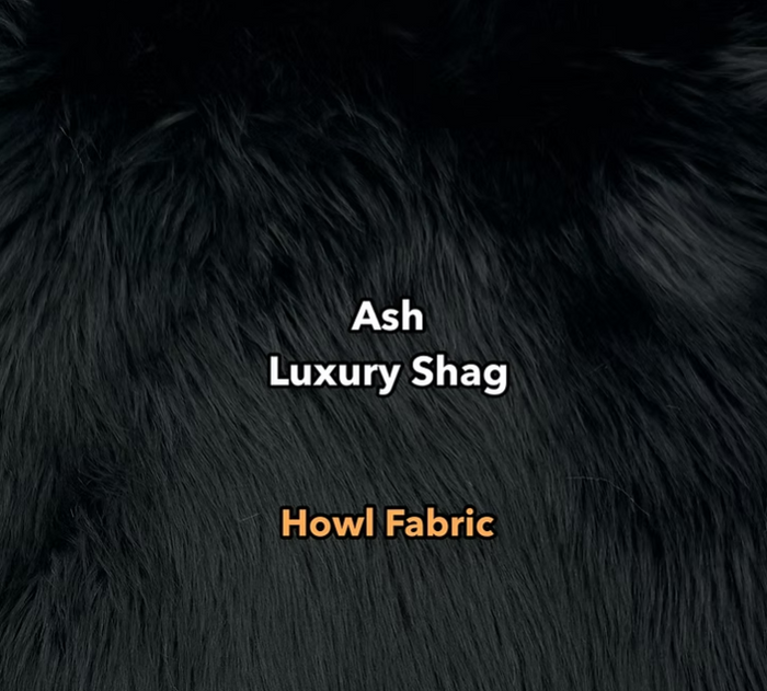 Ash Gray Luxury Shag Faux Fur  - Howl Fabrics