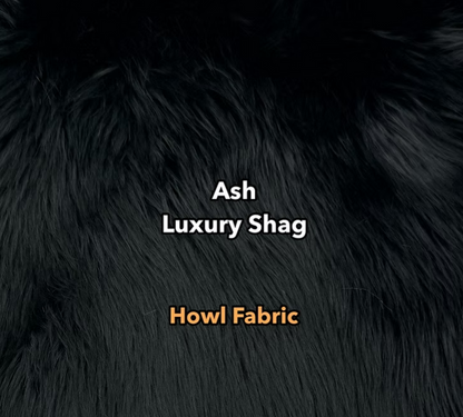 Ash Gray Luxury Shag Faux Fur  - Howl Fabrics
