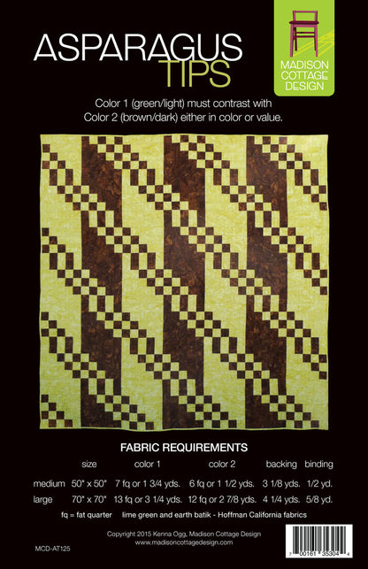 Asparagus Tips Quilt Pattern by Madison Cottage Design