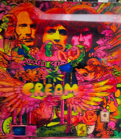 AUCTION - Martin Sharp - Cream Disraeli Gears - Lenticular Poster - Near Mint