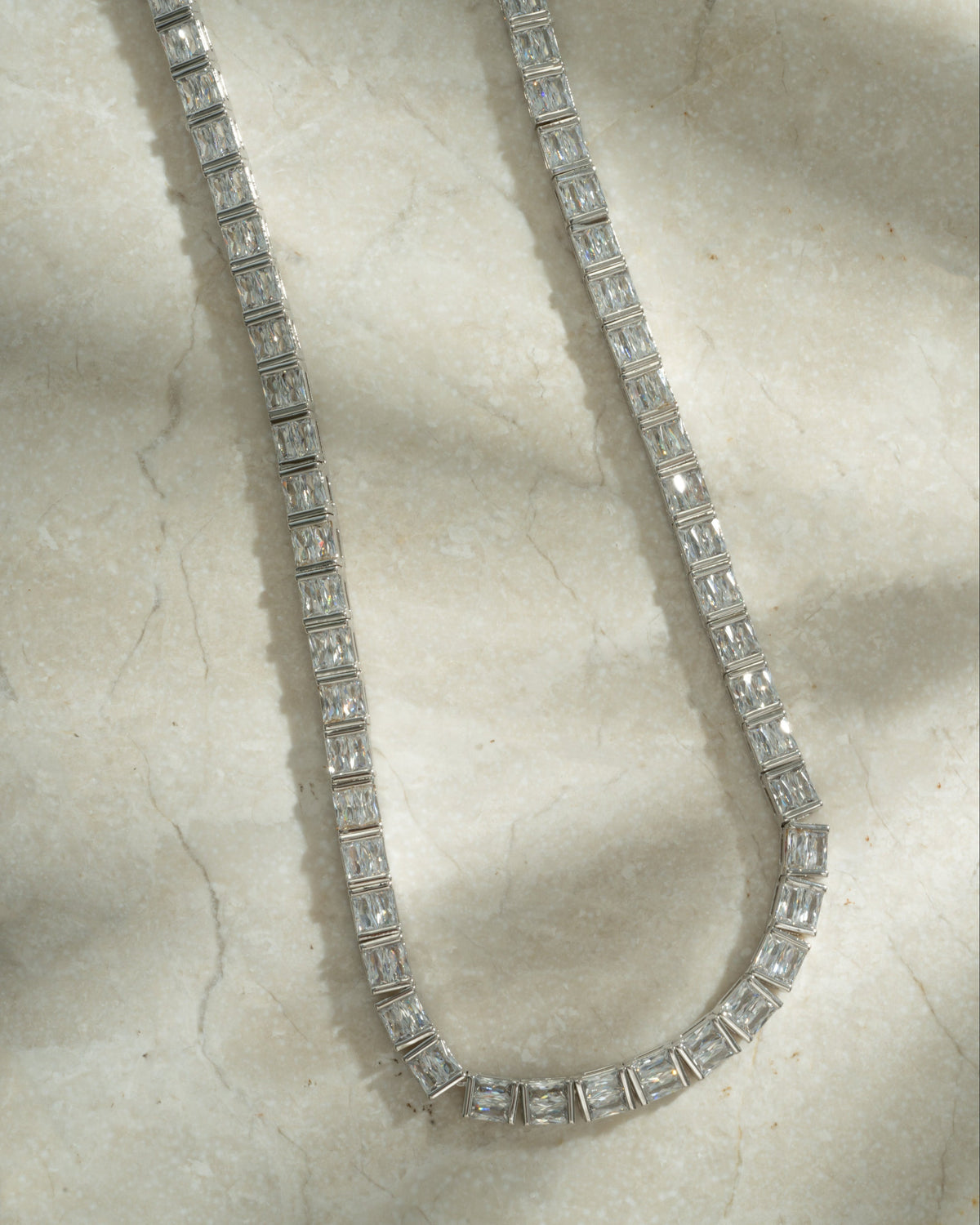Baguette Tennis Necklace