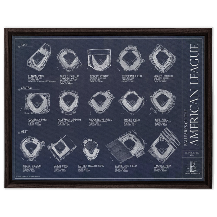 Framed Canvas - Large - Walnut