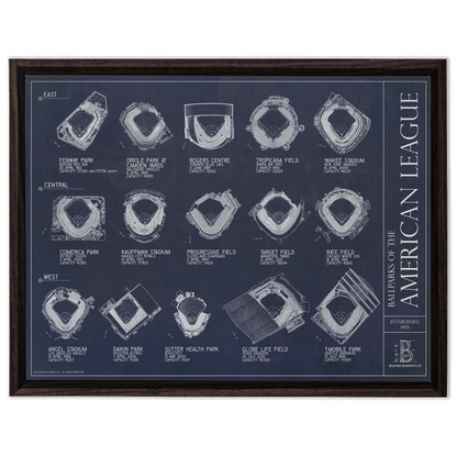 Framed Canvas - Large - Walnut