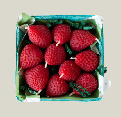 Beeswax Berry Birthday Candles