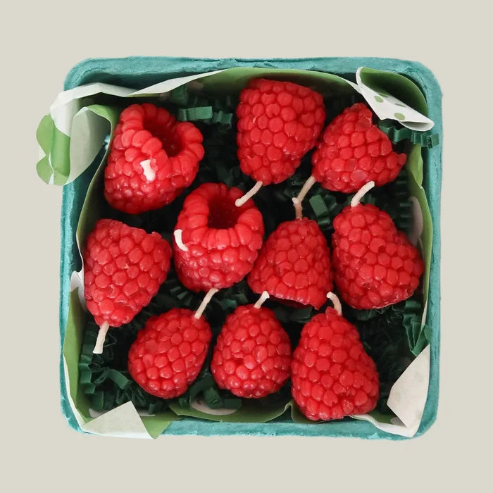 Beeswax Berry Birthday Candles