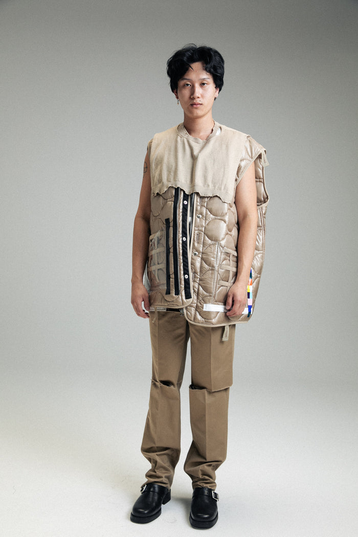 Beige Crew Neck Dickie | TAKAHIROMIYASHITA TheSoloist. | DEPARTAMENTO