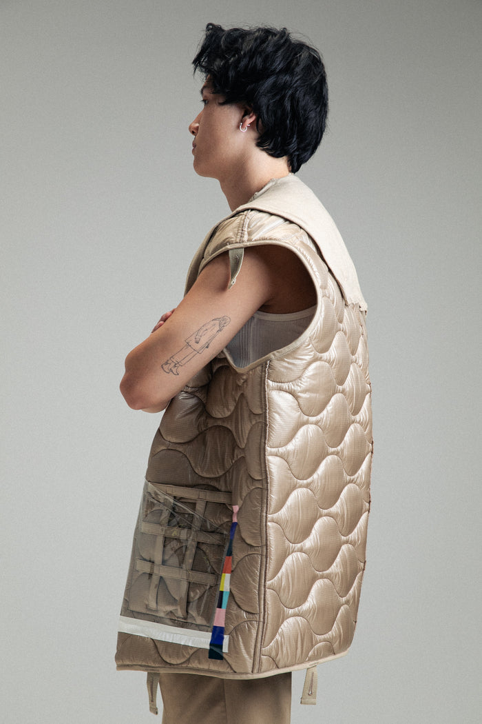 Beige Crew Neck Dickie | TAKAHIROMIYASHITA TheSoloist. | DEPARTAMENTO