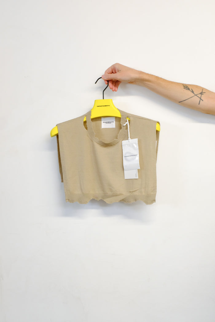 Beige Crew Neck Dickie | TAKAHIROMIYASHITA TheSoloist. | DEPARTAMENTO
