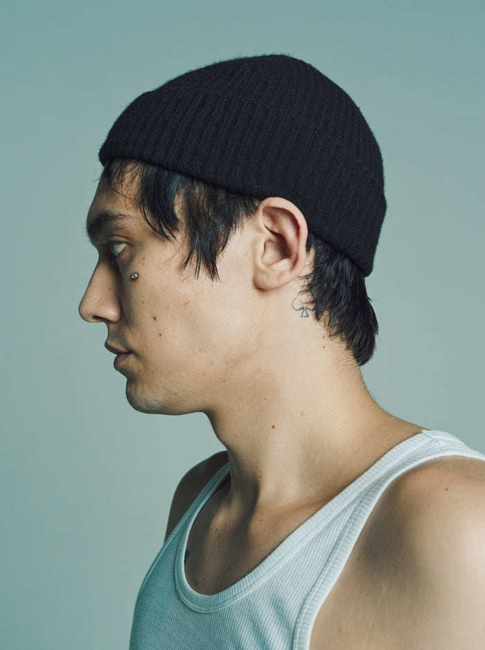 Black Cashmere Beanie | 3MAN | DEPARTAMENTO