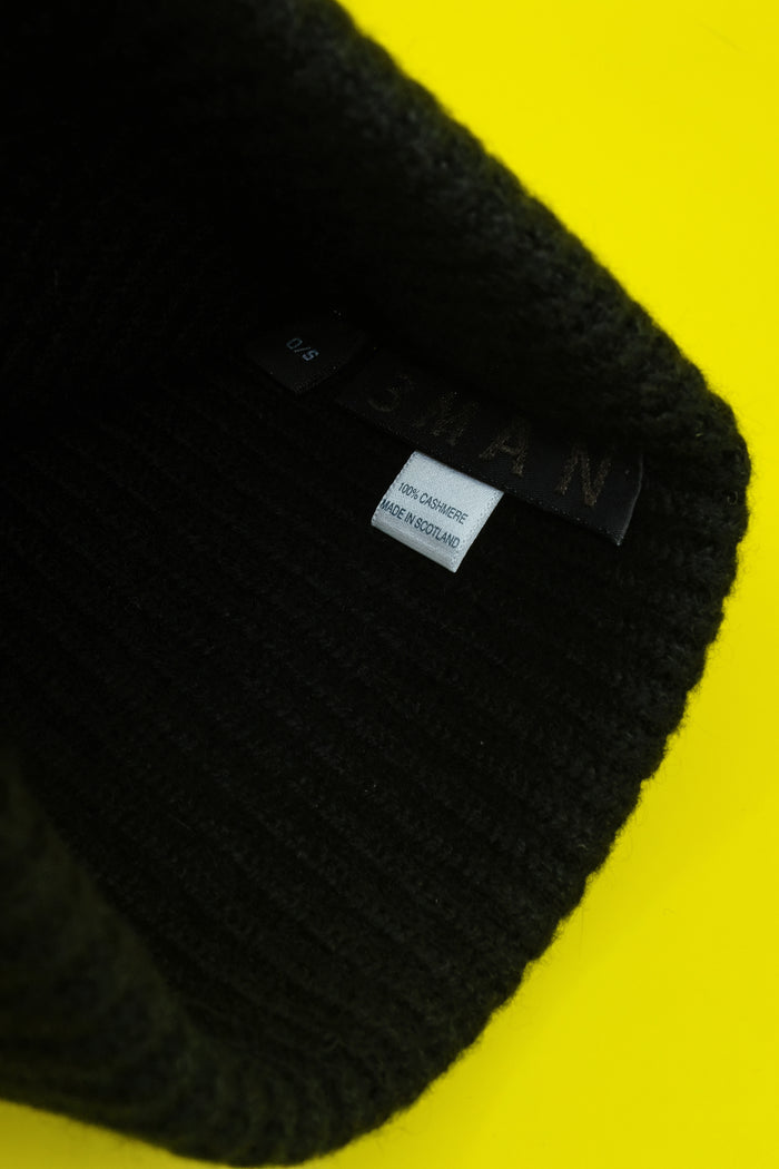 Black Cashmere Beanie | 3MAN | DEPARTAMENTO