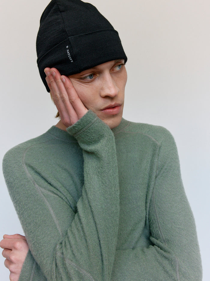 Black CloudMerino Beanie | Satisfy | DEPARTAMENTO