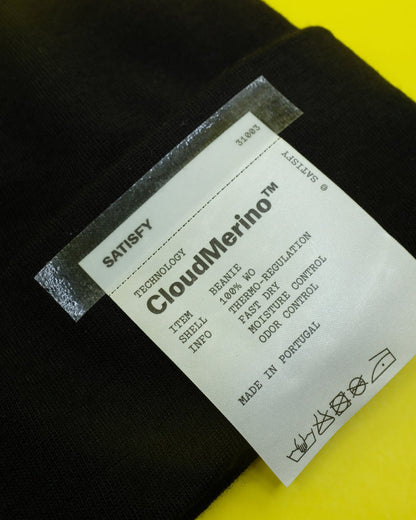 Black CloudMerino Beanie | Satisfy | DEPARTAMENTO