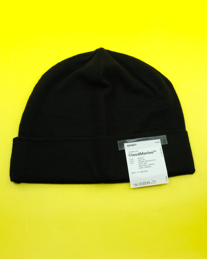 Black CloudMerino Beanie | Satisfy | DEPARTAMENTO