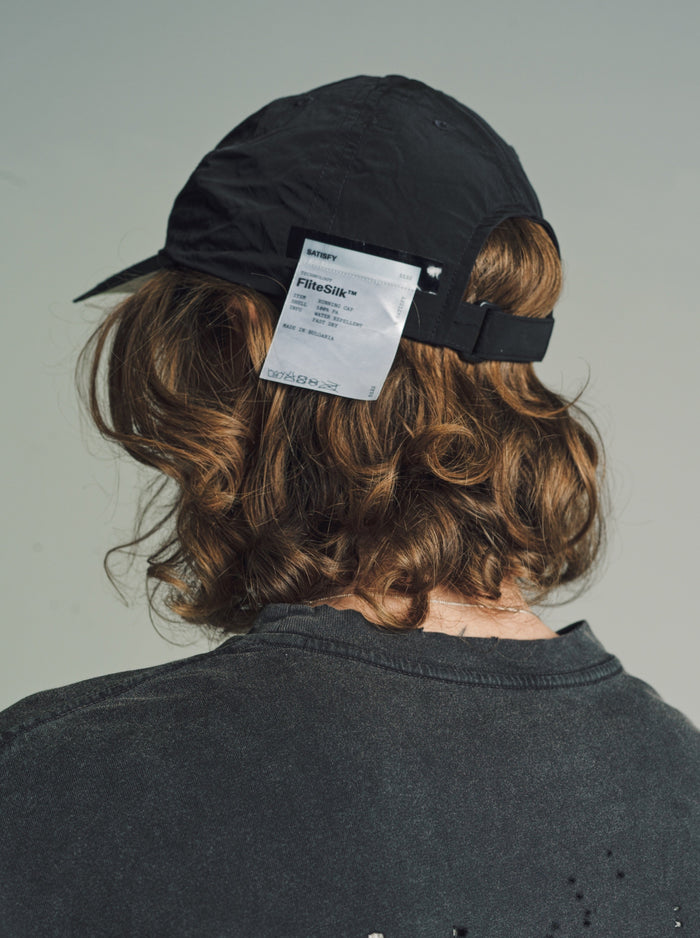 Black FliteSilk™ Running Cap