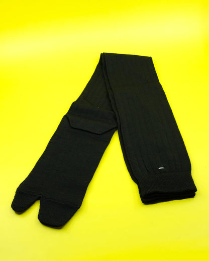 Black Knee High Tabi Socks | Maison Margiela | DEPARTAMENTO