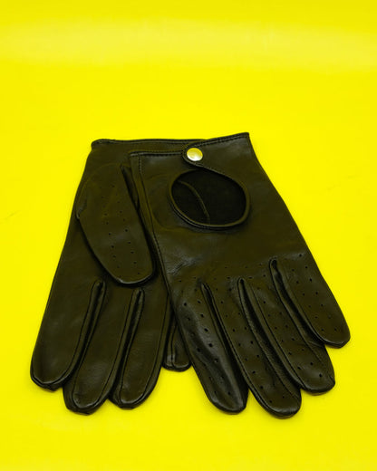 Black Lamb Leather Driving Gloves | Ernest W. Baker | DEPARTAMENTO