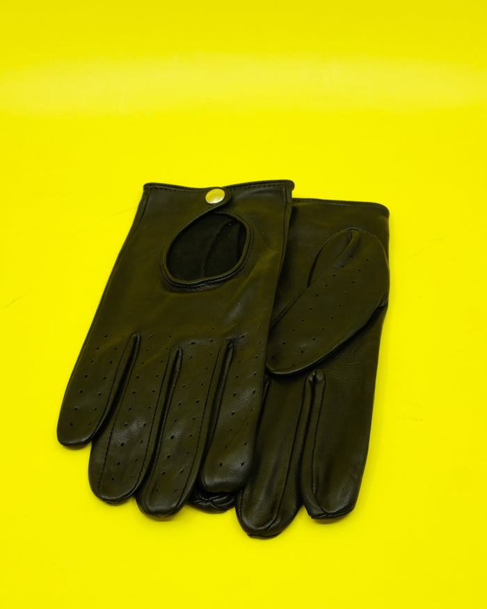 Black Lamb Leather Driving Gloves | Ernest W. Baker | DEPARTAMENTO