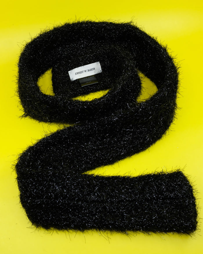 Black Lurex Scarf | Ernest W. Baker | DEPARTAMENTO