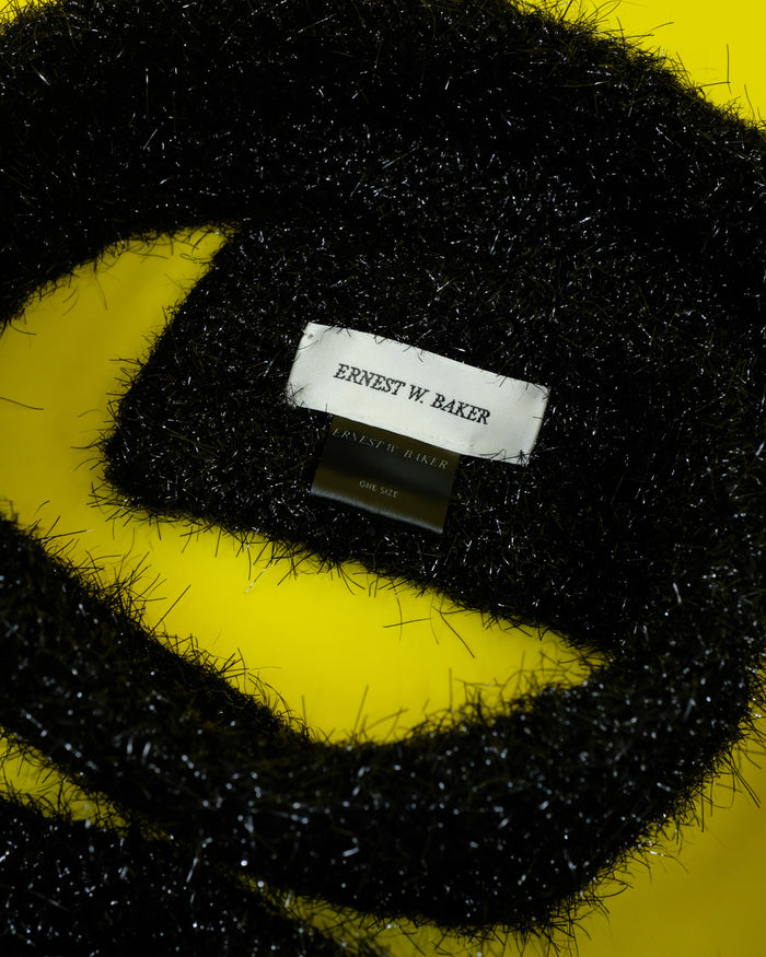 Black Lurex Scarf | Ernest W. Baker | DEPARTAMENTO