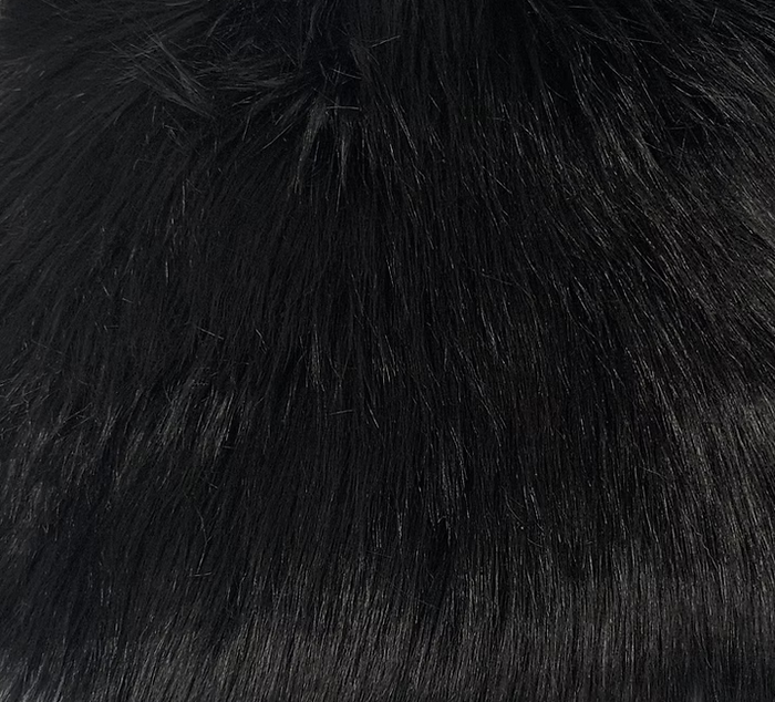 Black Luxury Shag Faux Fur - Howl Fabrics