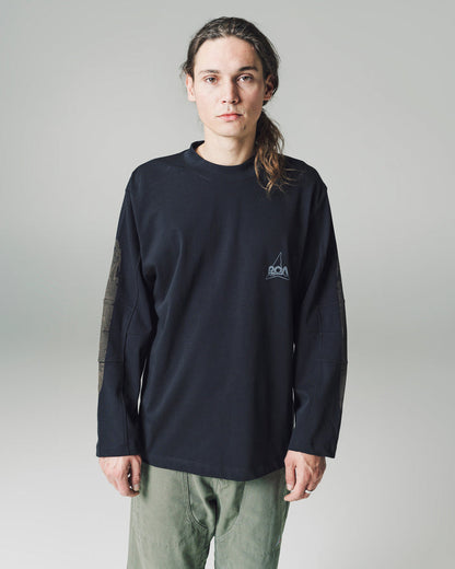 Black Oversized Graphic Articulate Long Sleeve Tee