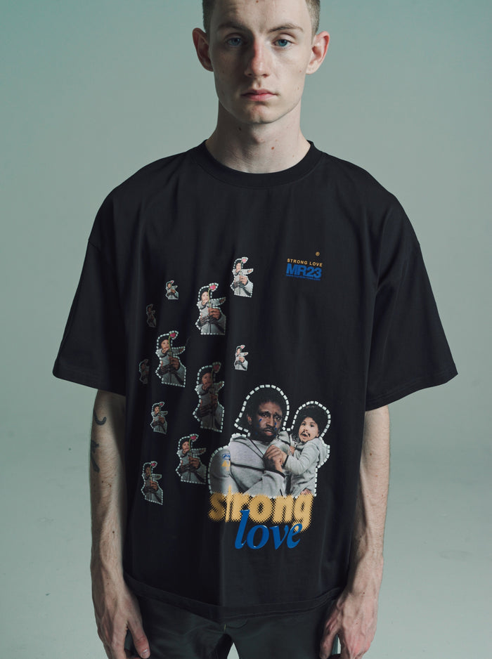 Black Oversized Short Sleeve T-Shirt | Martine Rose | DEPARTAMENTO