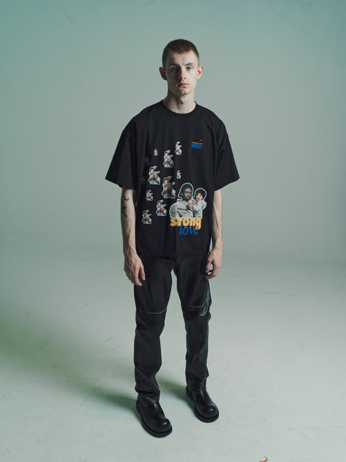 Black Oversized Short Sleeve T-Shirt | Martine Rose | DEPARTAMENTO