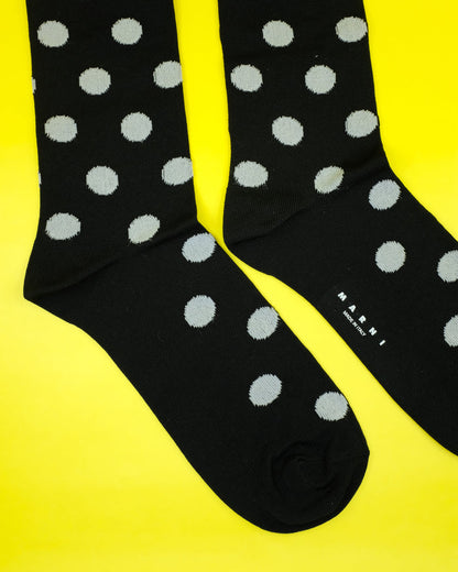 Black Polka Dots Nylon Socks | Marni | DEPARTAMENTO
